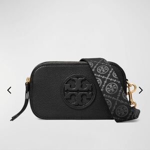 Black Leather Miller Crossbody Leather Bag